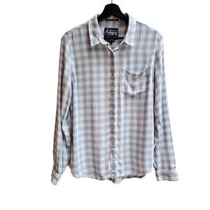 Superdry Women's Classic Boyfriend Shirt, Plaid Pattern, Viscose, Size Medium